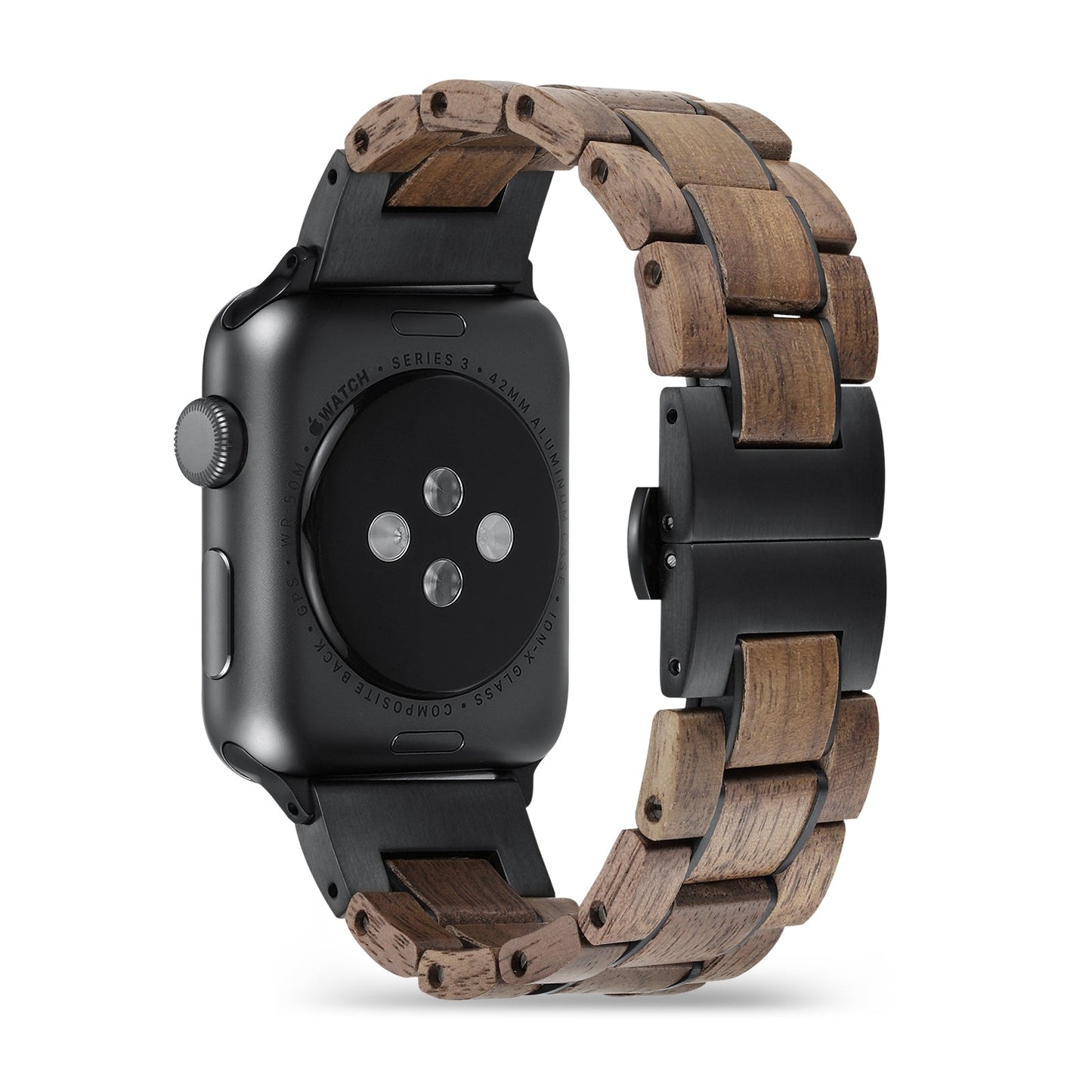 Apple Watch Band | Walnut x Black Stainless Steel - Joycoast