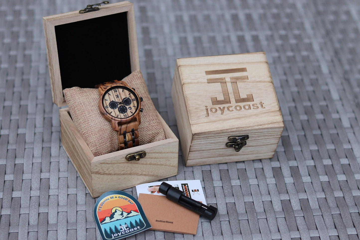 Breiler | Zebra Wood Chronograph - Joycoast