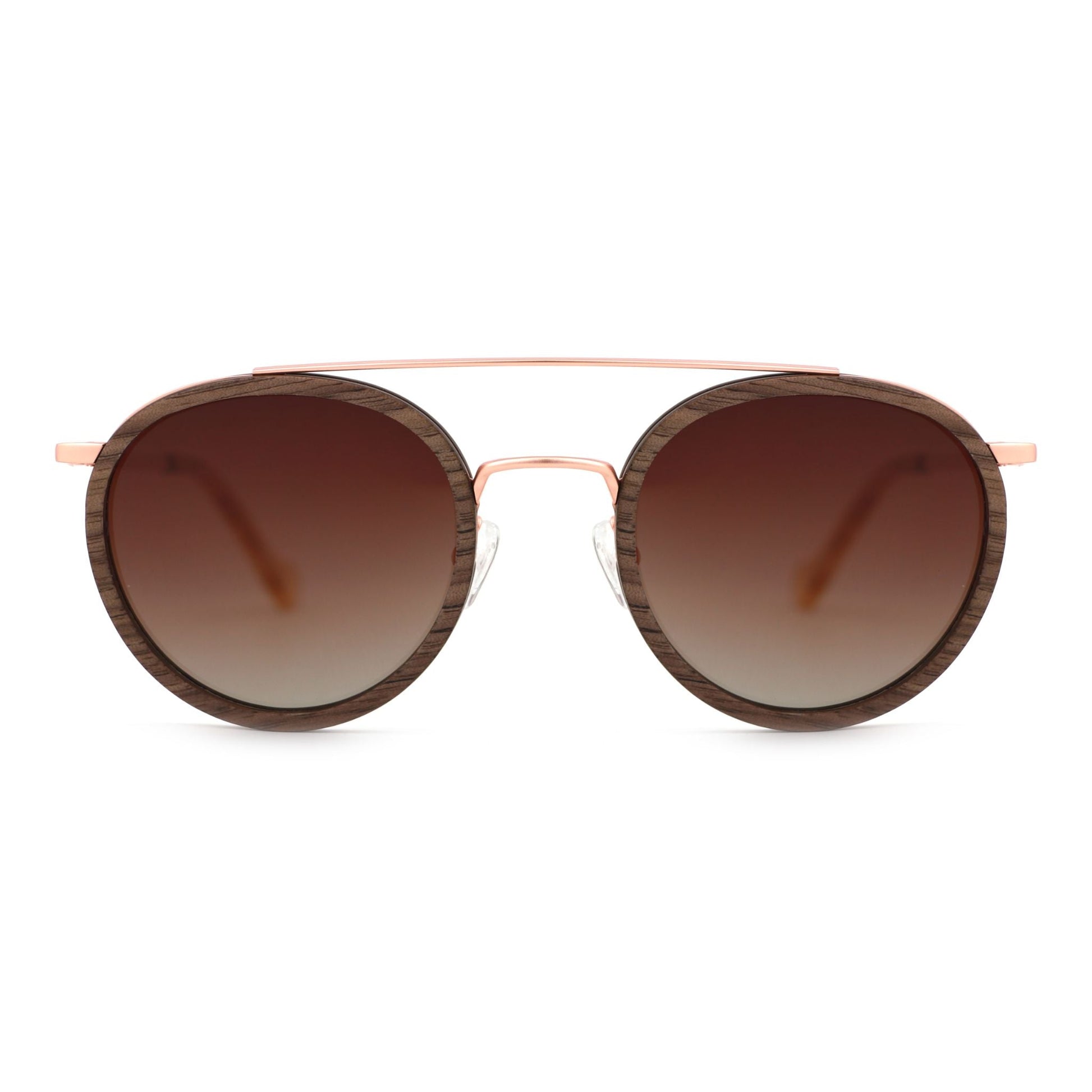 "Ryder" | Round Ebony Aviator - Joycoast