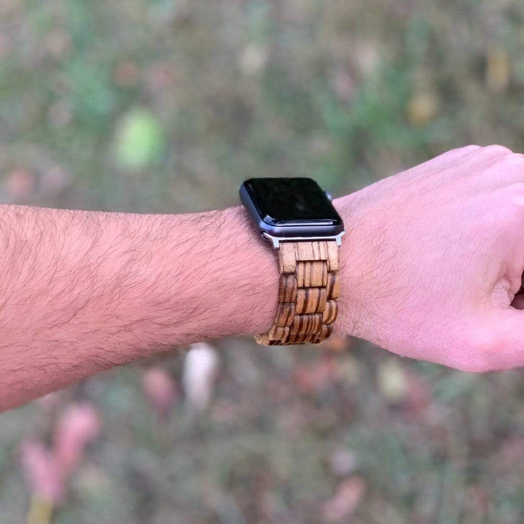 Zebra Wood Apple Watch Band - Joycoast