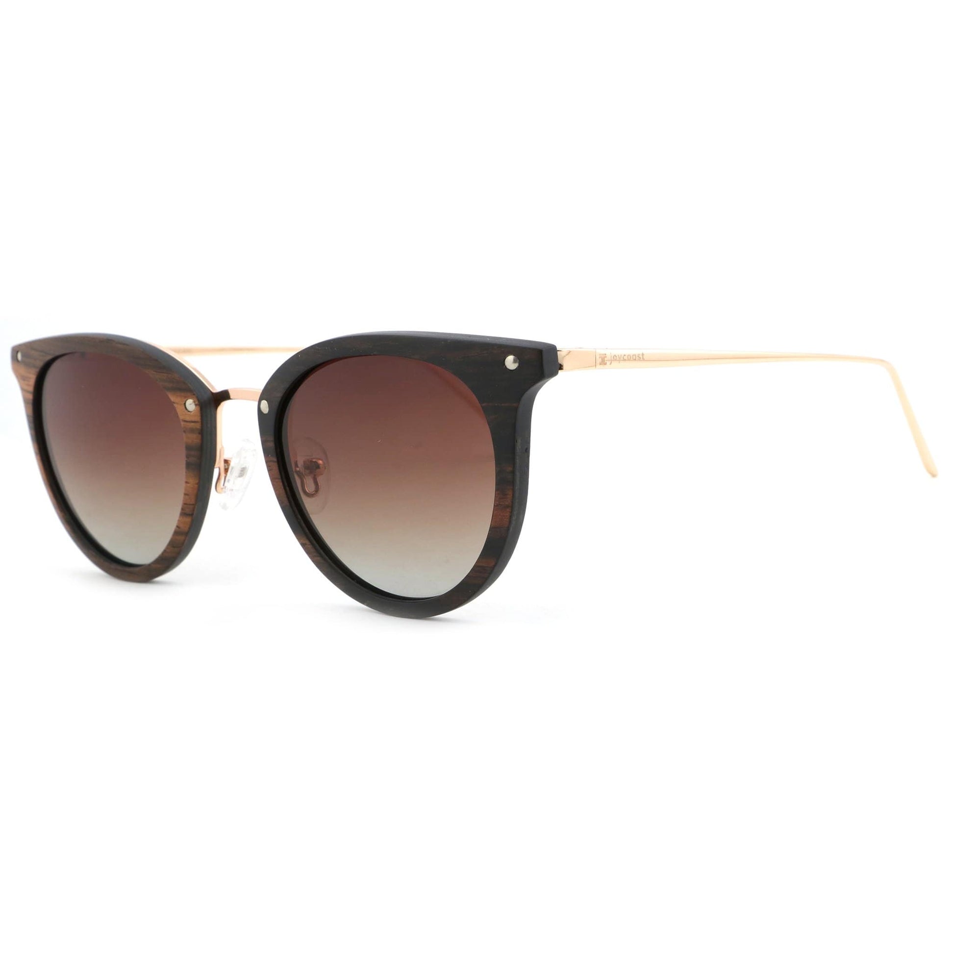 "Lilah" |  Ebony Wood Sunglasses - Joycoast