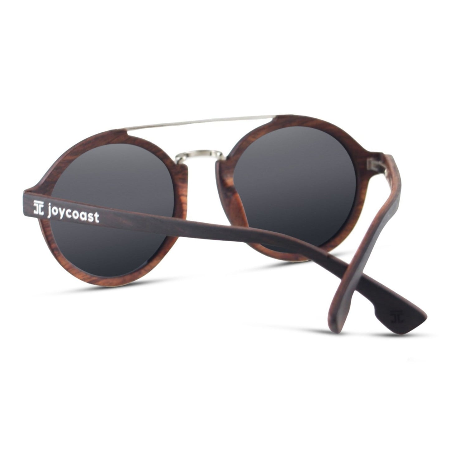 "Kotter 2" | Black Sandalwood Round Aviators - Joycoast