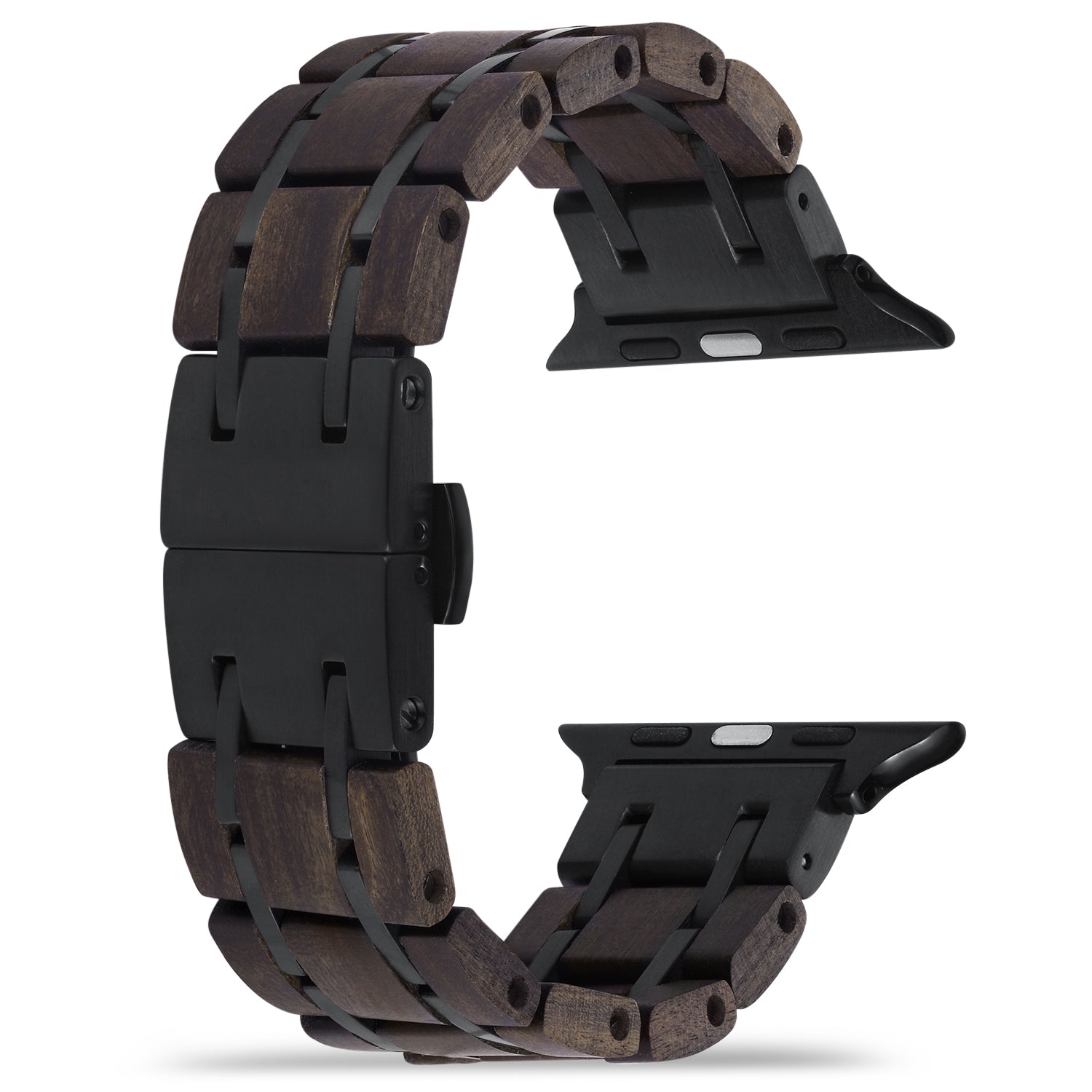 Apple Watch Band | Black Sandalwood + Stainless Steel - Joycoast