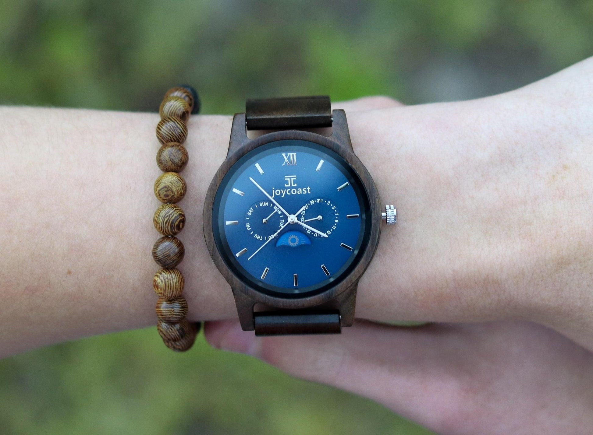 "Blue Moon" | Black Sandalwood Chronograph - Joycoast