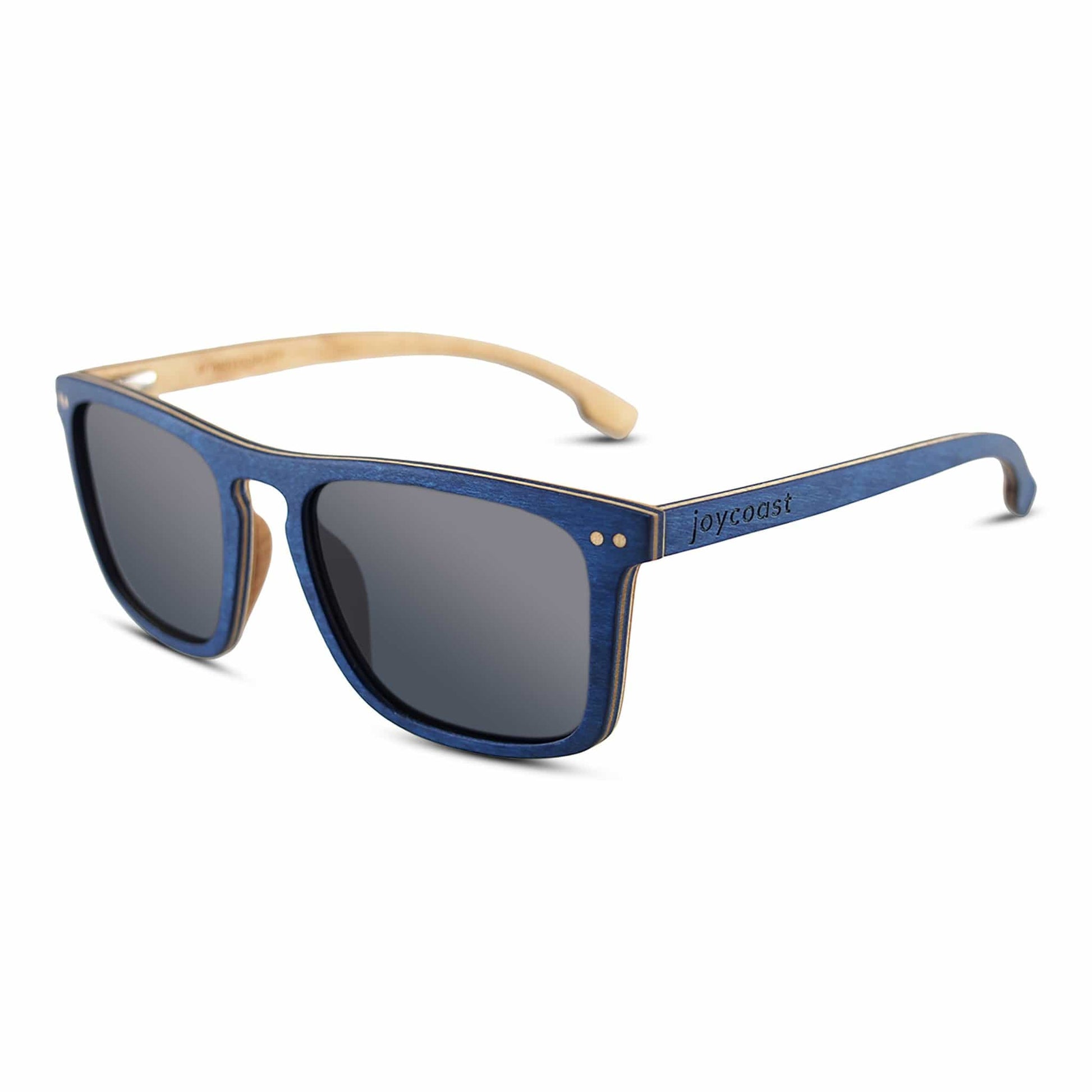 "Blu" | Maple Wood Waypoint Sunglasses - Joycoast