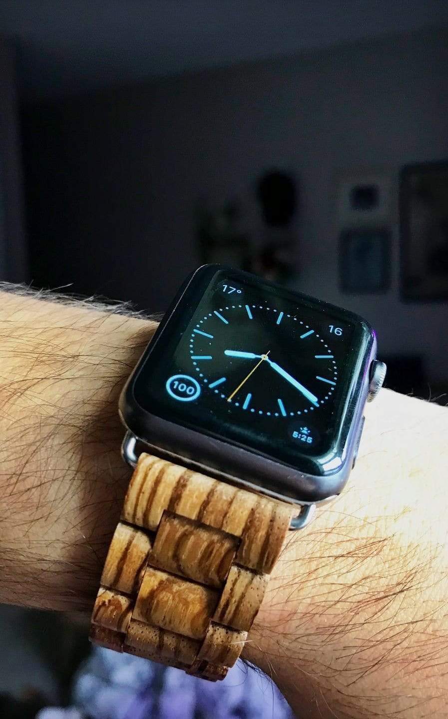 Zebra Wood Apple Watch Band - Joycoast